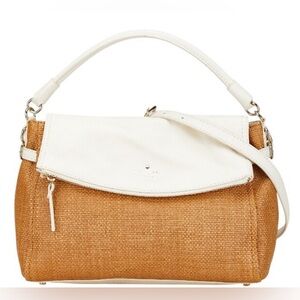 KATE SPADE NY Cobble Hill Minka Straw Crossbody Purse, Authentic